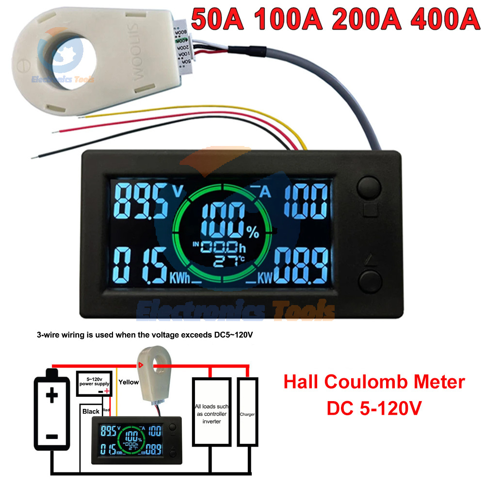 Battery Monitor DC 5-120V 50A  - Battery Monitor Coulometer 리뷰 및 가격