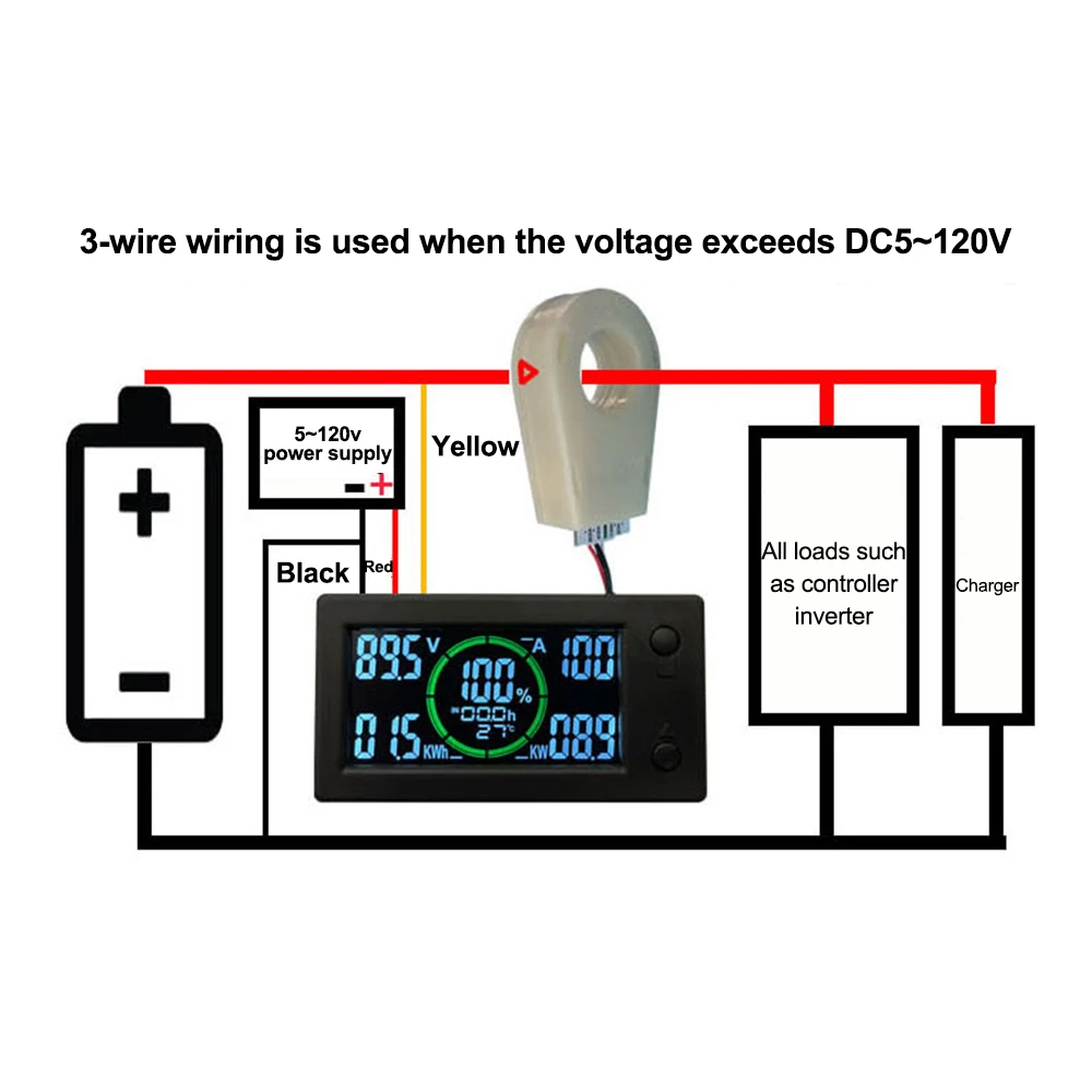 Battery Monitor DC 5-120V 50A  - Battery Monitor Coulometer 리뷰 및 가격