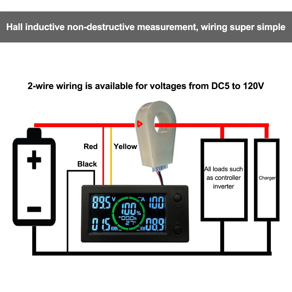 Battery Monitor DC 5-120V 50A  - Battery Monitor Coulometer 리뷰 및 가격