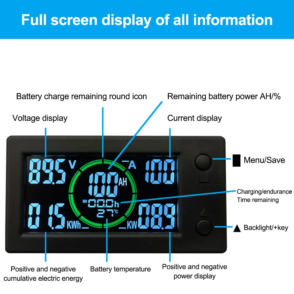 Battery Monitor DC 5-120V 50A  - Battery Monitor Coulometer 리뷰 및 가격