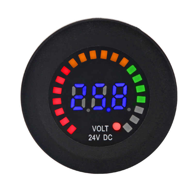 24V 12V DC Voltmeter Color LED - Battery Monitor Coulometer 리뷰 및 가격