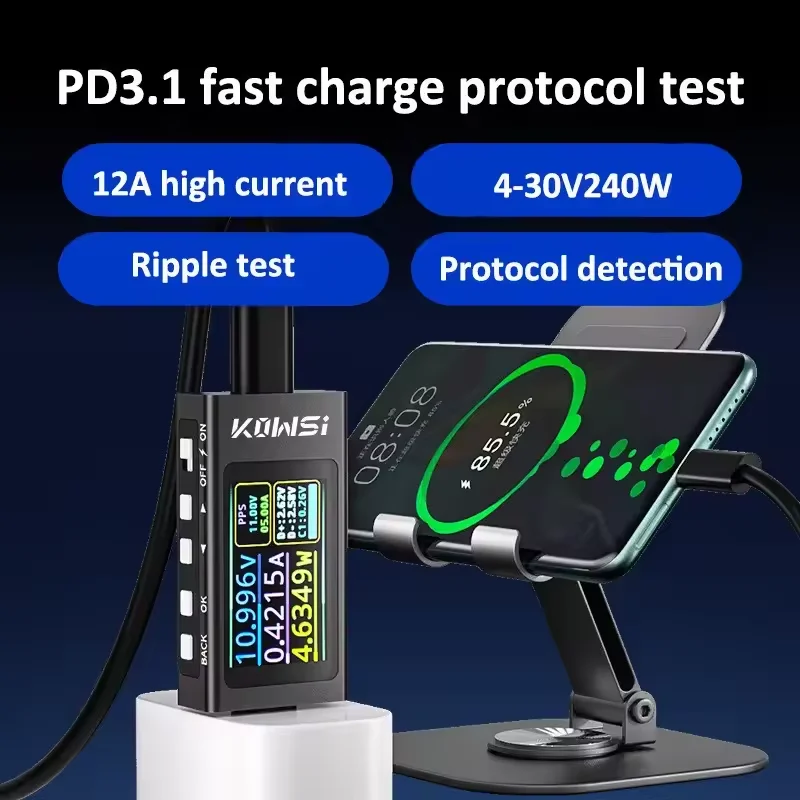 KWS-X1 Type-C Current and Volt - Battery Monitor Coulometer 리뷰 및 가격