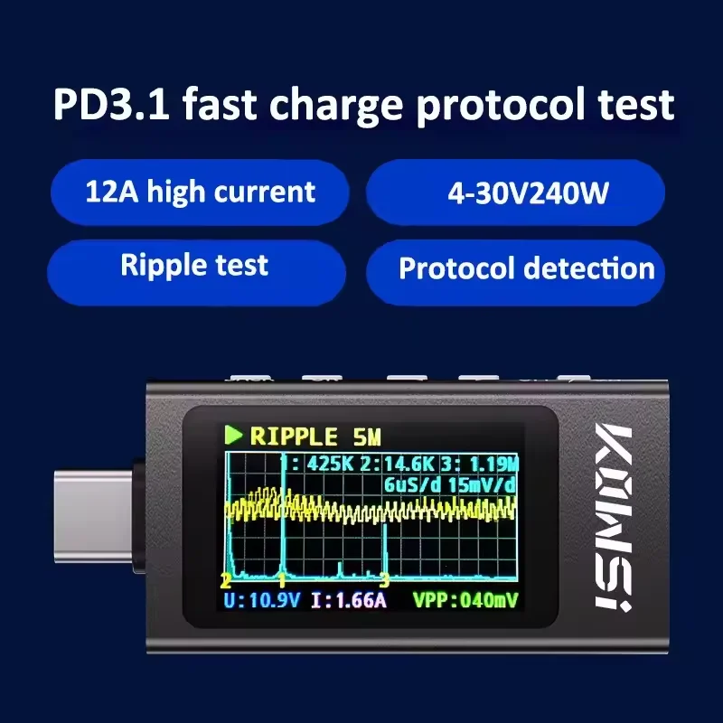 KWS-X1 Type-C Current and Volt - Battery Monitor Coulometer 리뷰 및 가격