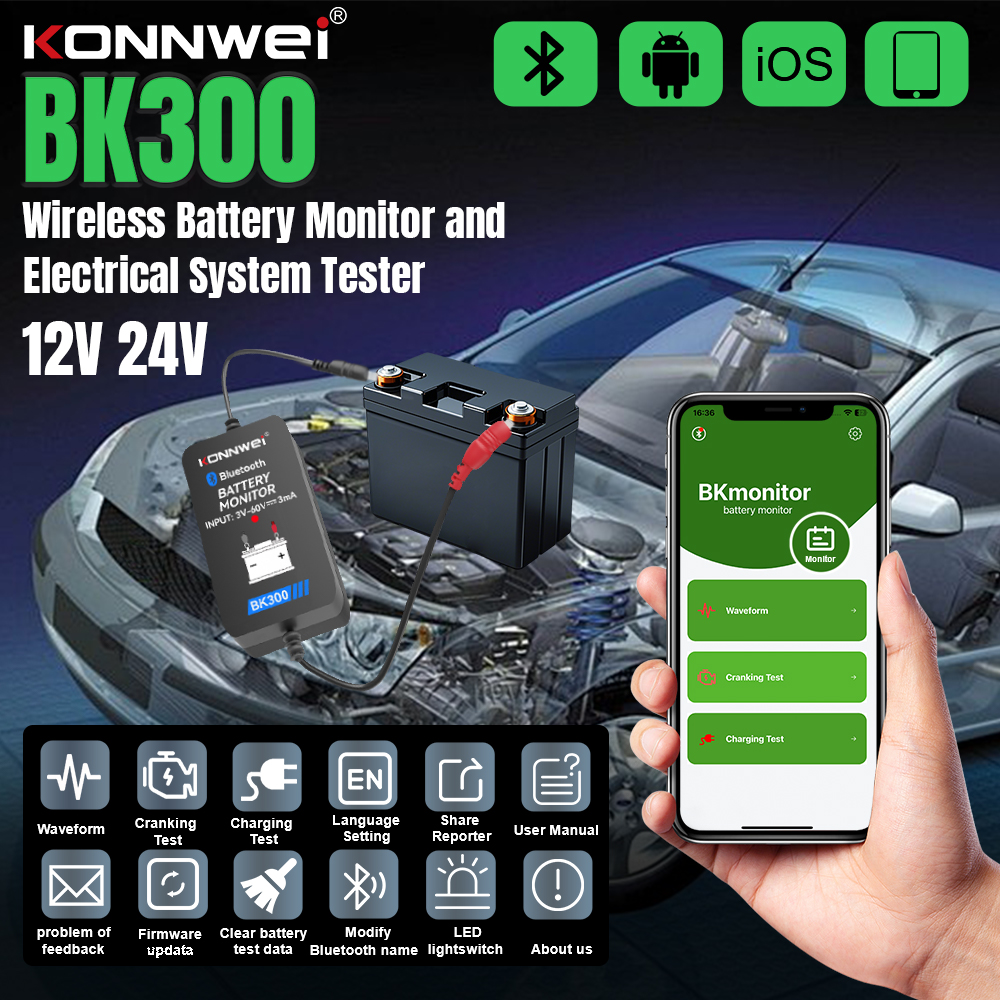 KONNWEI BK300 Lead Acid Starti - Battery Monitor Coulometer 리뷰 및 가격